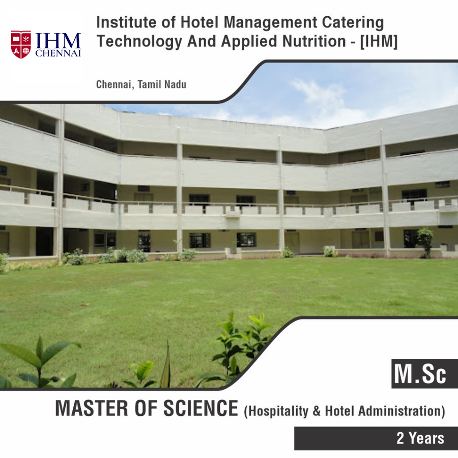 Institute of Hotel Management Catering Technology And Applied Nutrition -Chennai